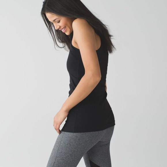 lululemon Cool Racerback Light Luon Black Sz 8 - Picture 7 of 9